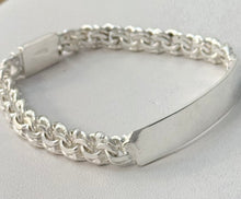 Load image into Gallery viewer, Sterling Silver Link ID 8" Bracelet