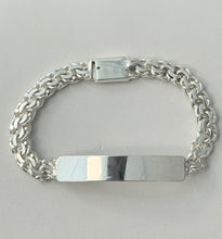 Load image into Gallery viewer, Sterling Silver Link ID 8" Bracelet