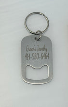 Load image into Gallery viewer, Customized Stainless Steel Keychain