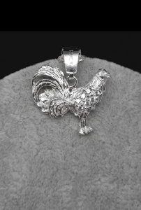 Sterling Silver Pendant Rooster