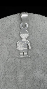 Sterling Silver Pendant Boy