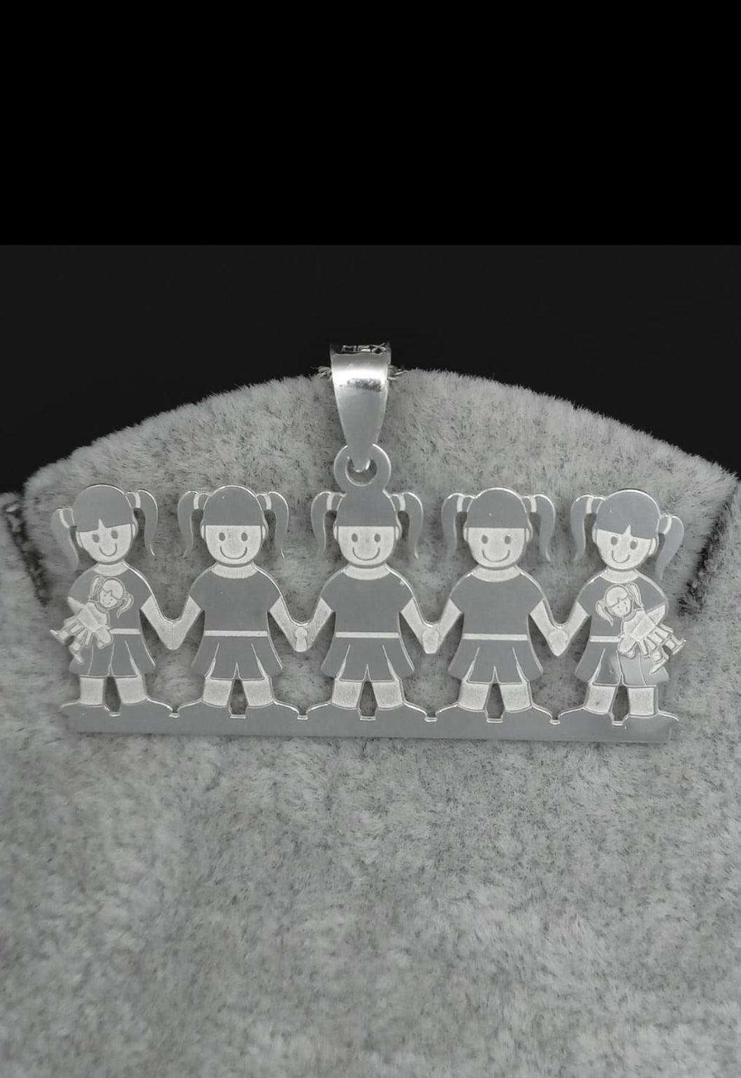 Sterling Silver Pendant Five Girls