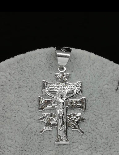 Sterling Silver Pendant Cross of Caravan