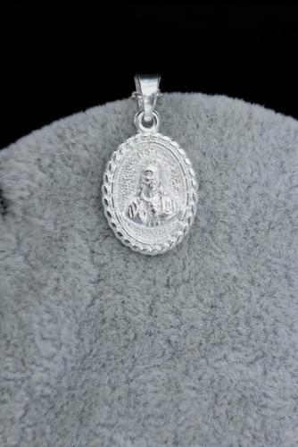 Sterling Silver Pendant Sacred Heart of Jesus