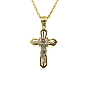 10K Gold Christ Cross Pendant