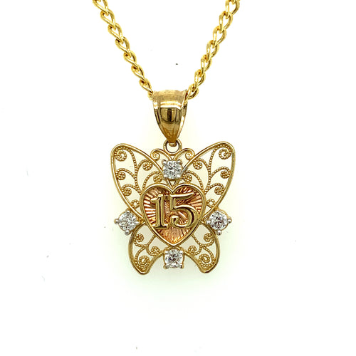 10K Gold Butterfly 