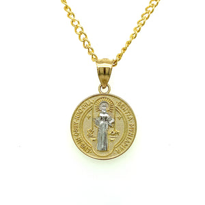 10K Gold Saint Benedict Pendant