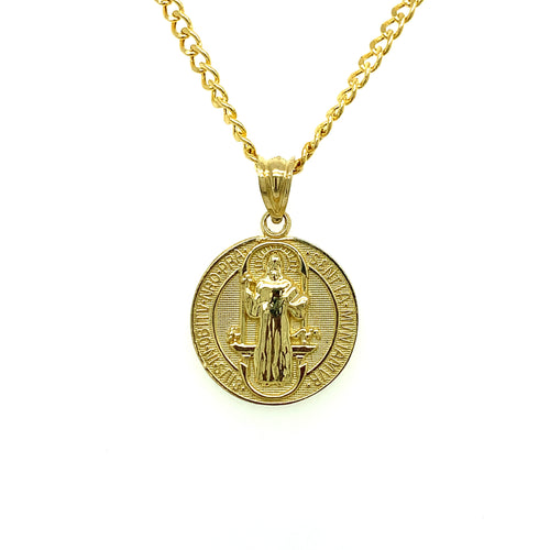 10K Gold Saint Benedict Pendant