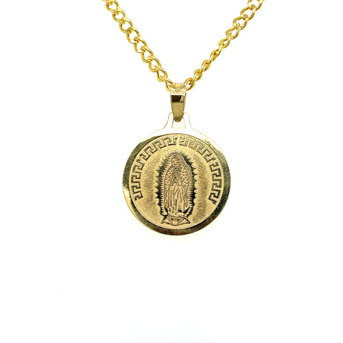 10K Gold Our Lady of Guadalupe Pendant