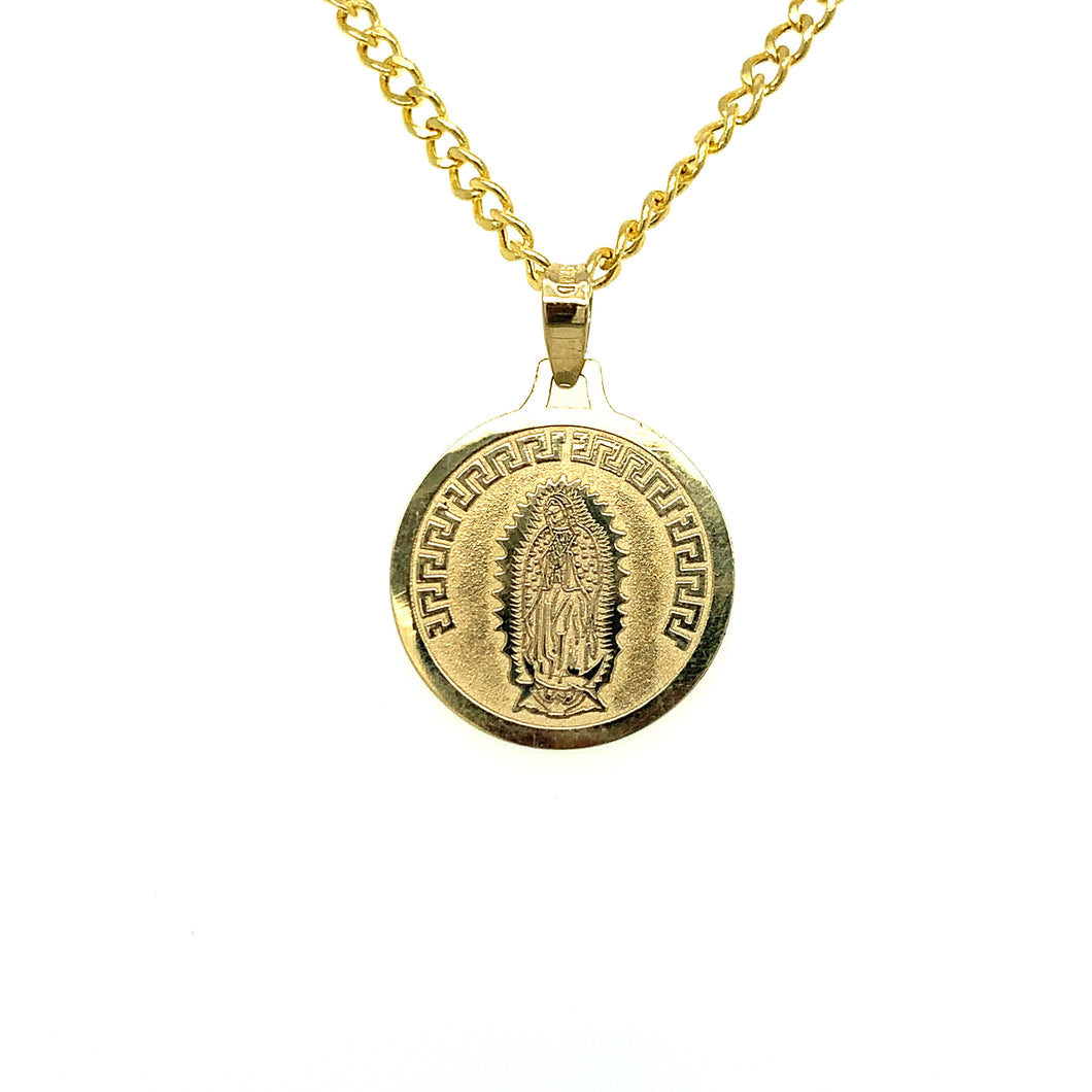 10K Gold Our Lady of Guadalupe Pendant