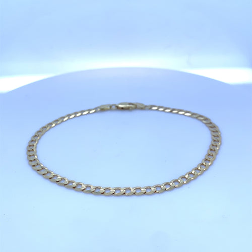 10K Gold Cuban Link Ankle Bracelet
