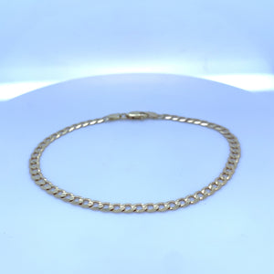 10K Gold Cuban Link Ankle Bracelet