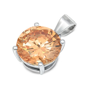 Sterling Silver CZ Pendant
