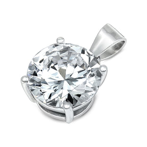 Sterling Silver CZ Pendant