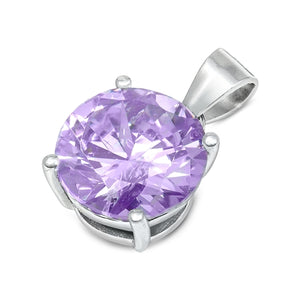 Sterling Silver CZ Pendant