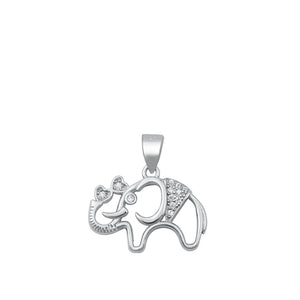 Sterling Silver Elephant Pendant