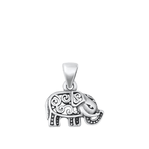 Sterling Silver Elephant Pendant