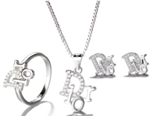 Sterling Silver Set Dr CZ