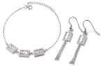 Load image into Gallery viewer, Sterling Silver Set Square YSL CZ