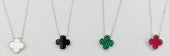 Sterling Silver Necklace Flower