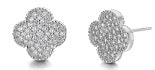 Sterling Silver Earrings Flower