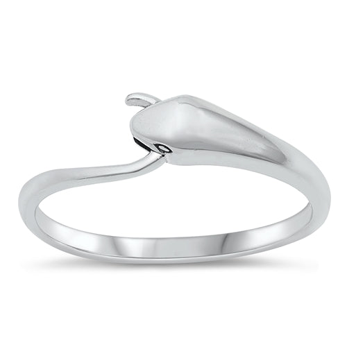 Sterling Silver Oxidized Snake Ring