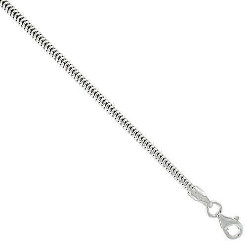 Sterling Silver Snake Vintage Style Chain / Bracelet