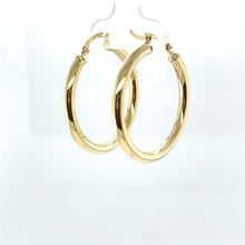 Load image into Gallery viewer, 10k Gold Round Hoops