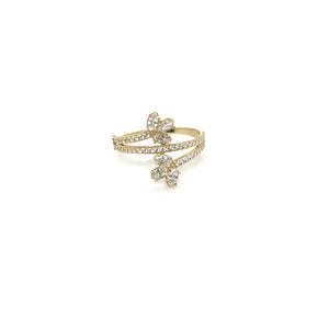 14k Gold CZ Ring