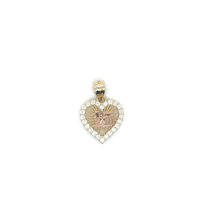 14K Gold "15 years" Heart Pendant