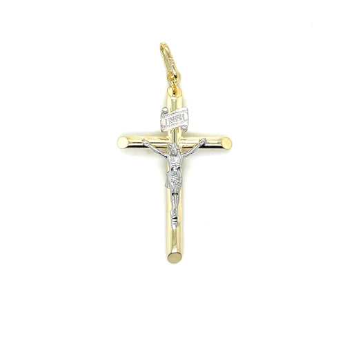 14K Gold Christ Cross Pendant