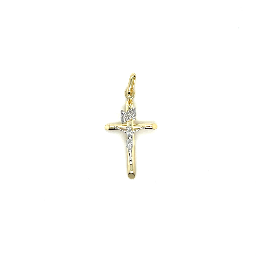 14K Gold Christ Cross Pendant
