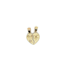 Load image into Gallery viewer, 14K Gold Our Lady of Guadalupe and Christ Breakable Heart Pendant