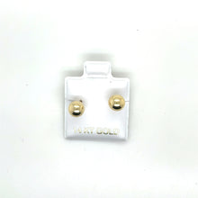Load image into Gallery viewer, 14k Gold 3D Ball Studs