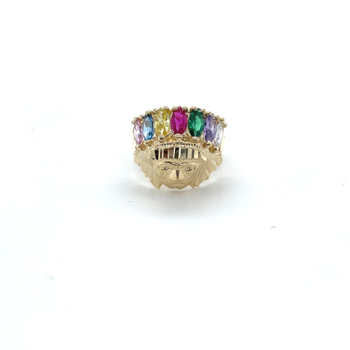 14k Gold Indian Ring