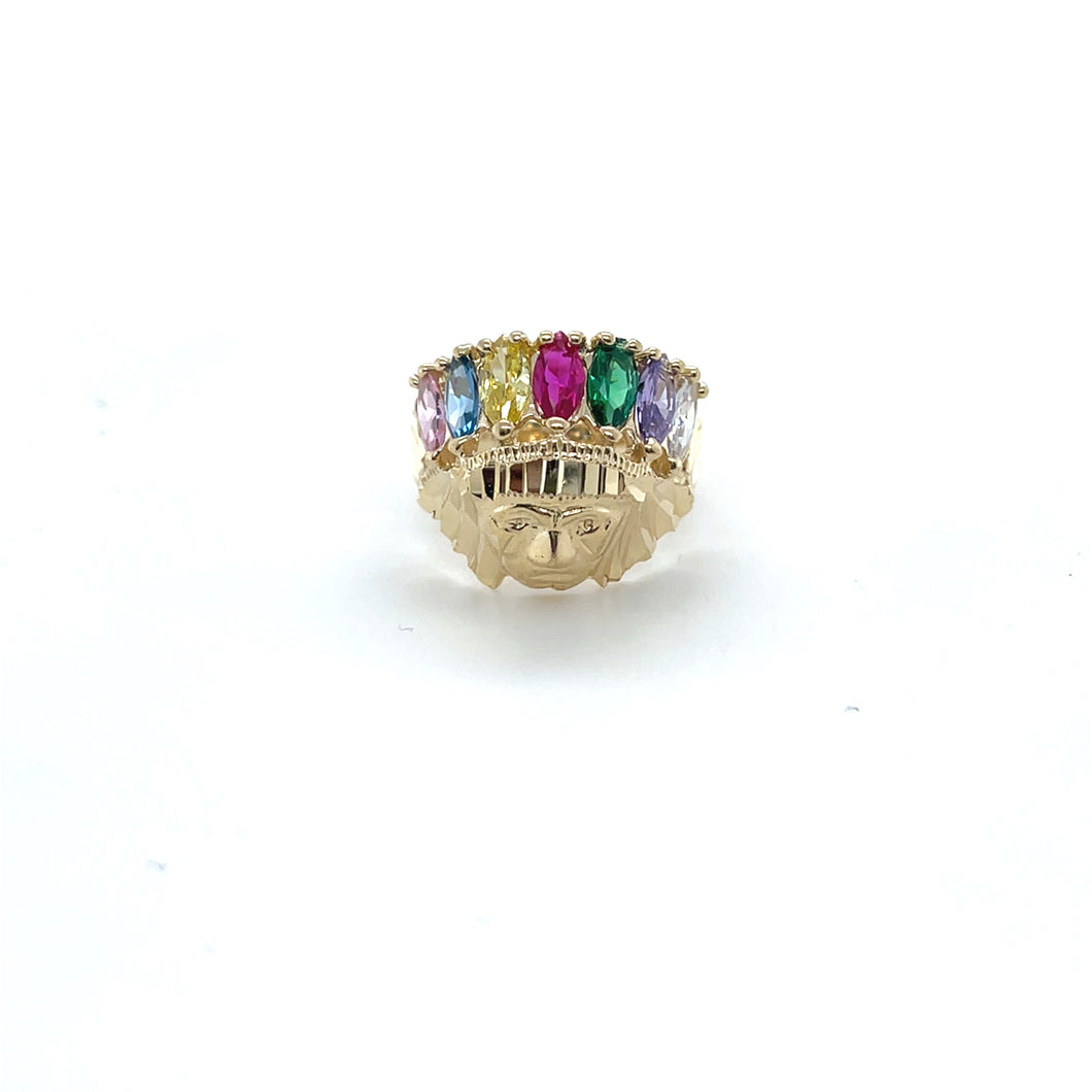 14k Gold Indian Ring