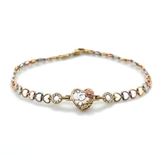 Load image into Gallery viewer, 14k Gold &quot;15 years&quot; Heart Bracelet