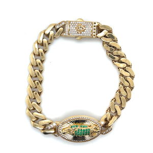 14k Gold Our Lady of Guadalupe Bracelet