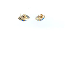 Load image into Gallery viewer, 14k Gold Blue Eye Studs