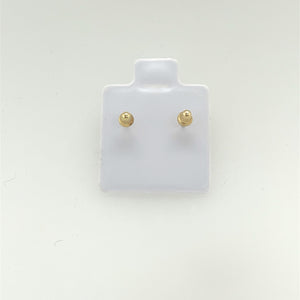 14k Gold Fuscia Butterfly CZ Studs