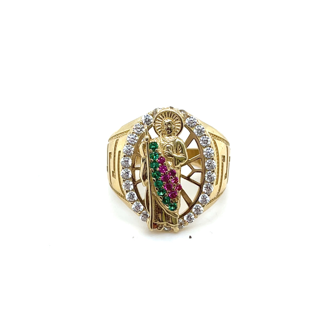 14k Gold Saint Jude Ring