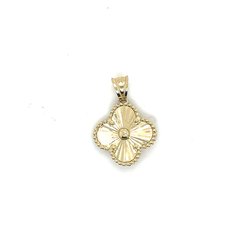 10k Gold Clover Pendant