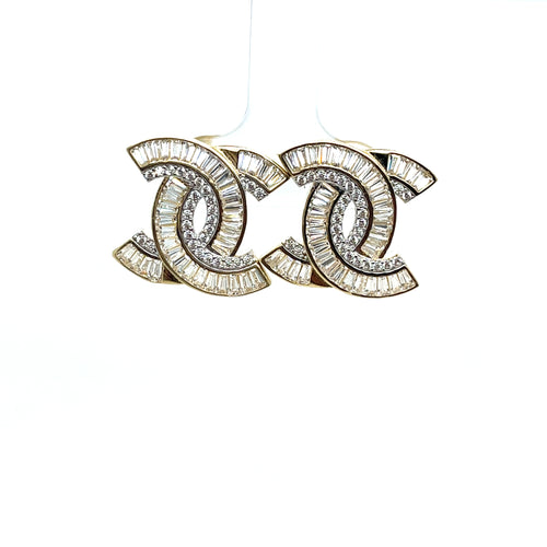 10k Gold CC Earrings