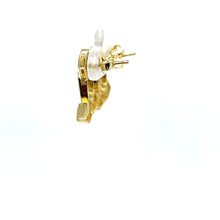 Load image into Gallery viewer, 10k Gold CC Earrings