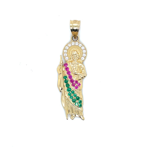 14k Gold Saint Jude Pendant