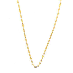 14k Gold Staple Chain