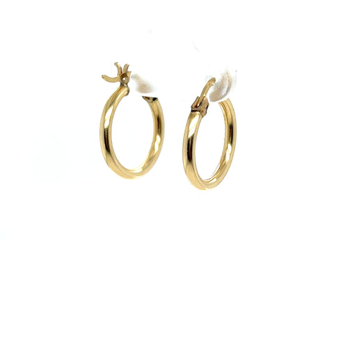 10k Gold Round Hoops