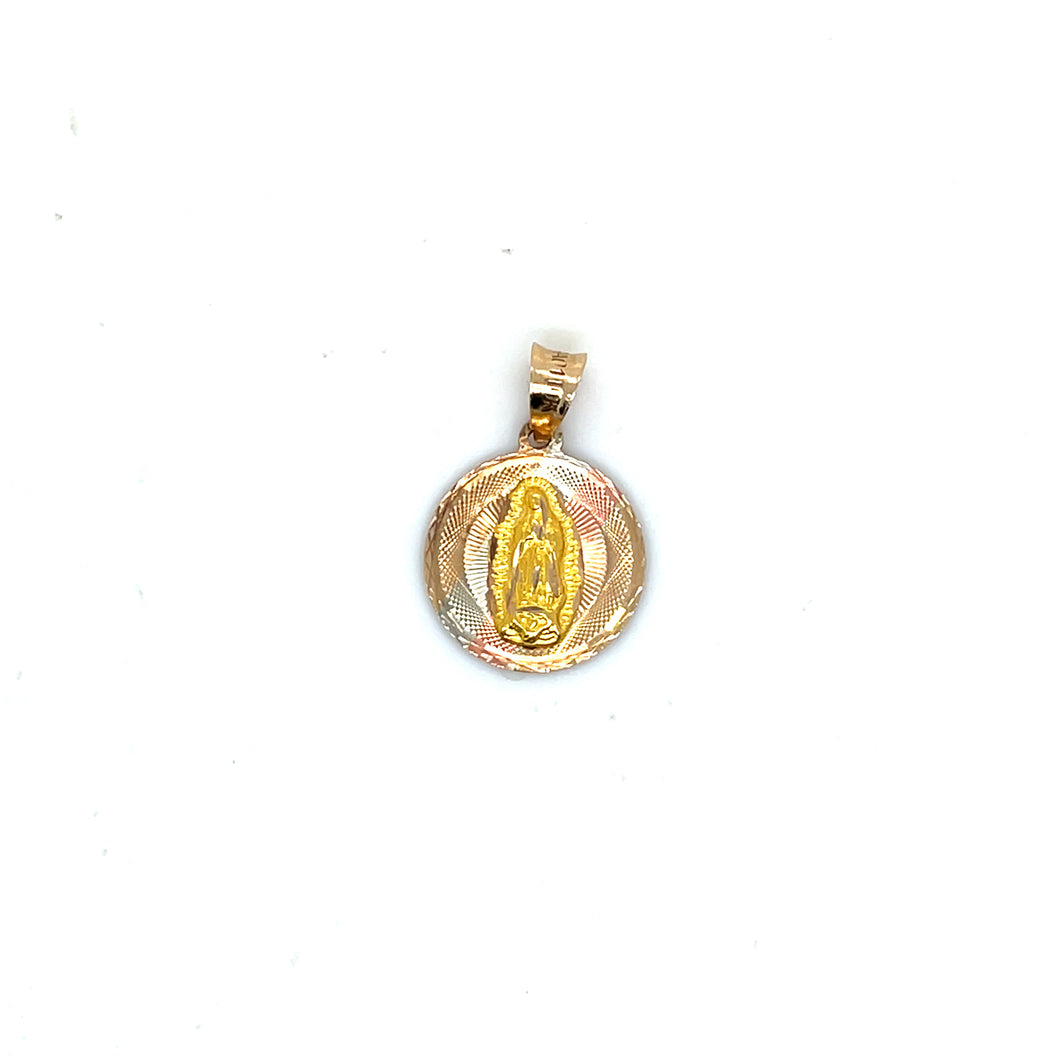 10k Gold Our Lady of Guadalupe Pendant