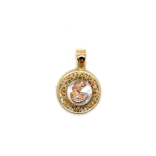 10K Gold Baptism Pendant