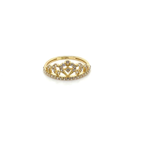 14k Gold Crown Ring
